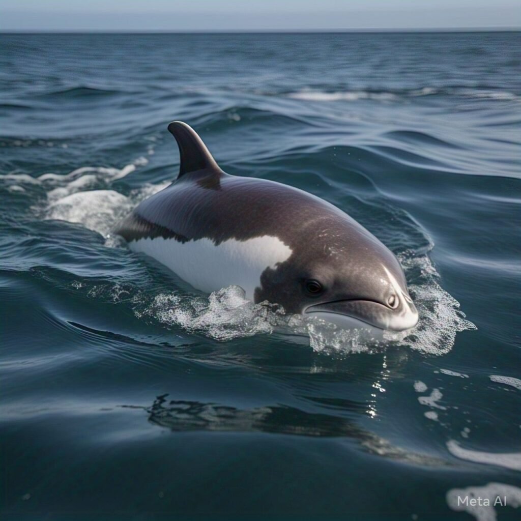 8 Most Endangered Animals in the World: A Race Against Extinction 3 The critically endangered Vaquita porpoise swimming.